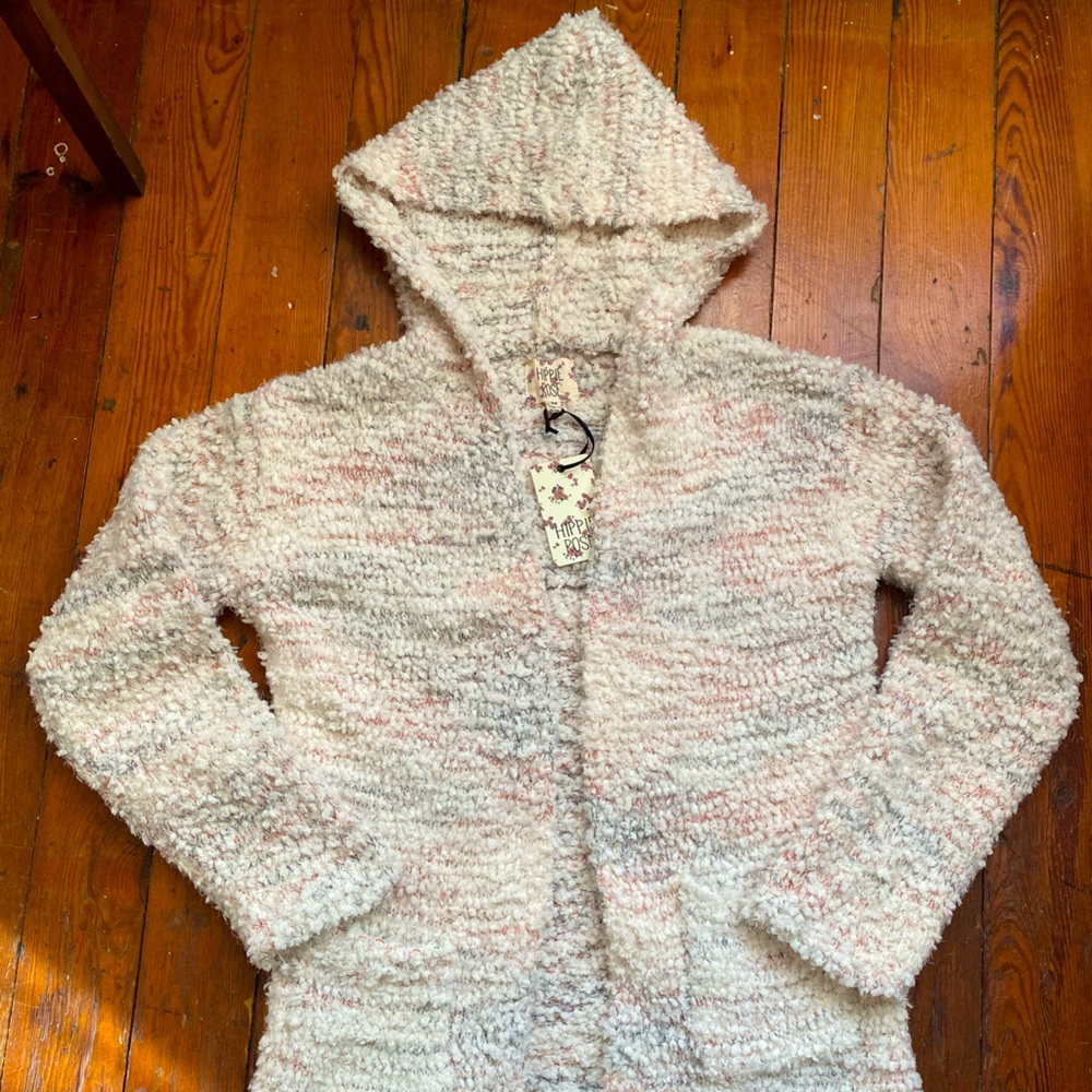 Hippie Rose Hooded Cardigan - NWT